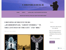 Tablet Screenshot of chrisreedfilm.com